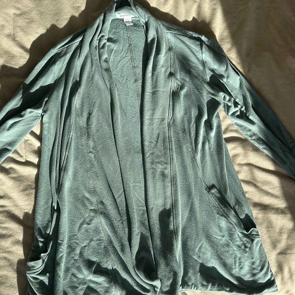 Athleta Turquoise Atheltic Cardigan